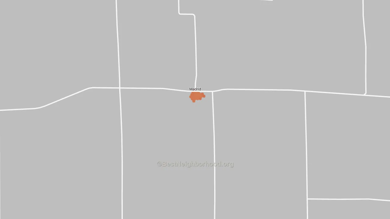 Bike Grade map of 69150, NE