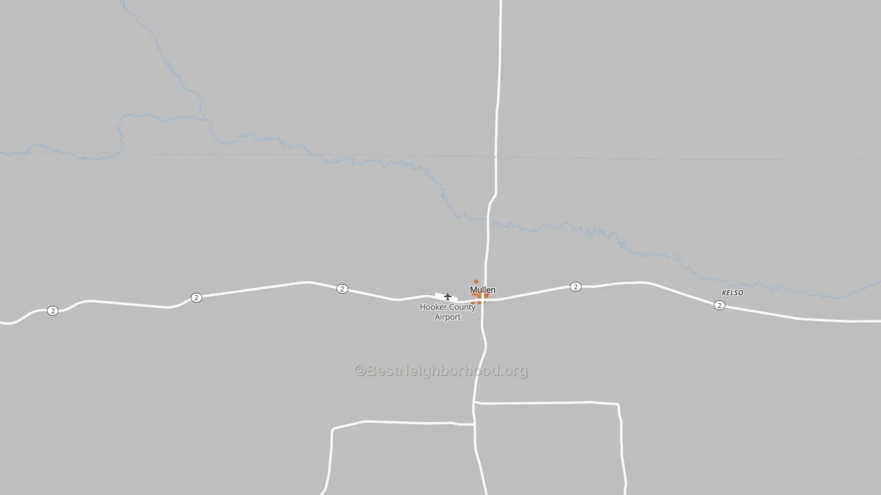Bike Grade map of 69152, NE
