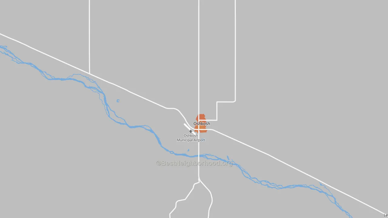 Bike Grade map of 69154, NE