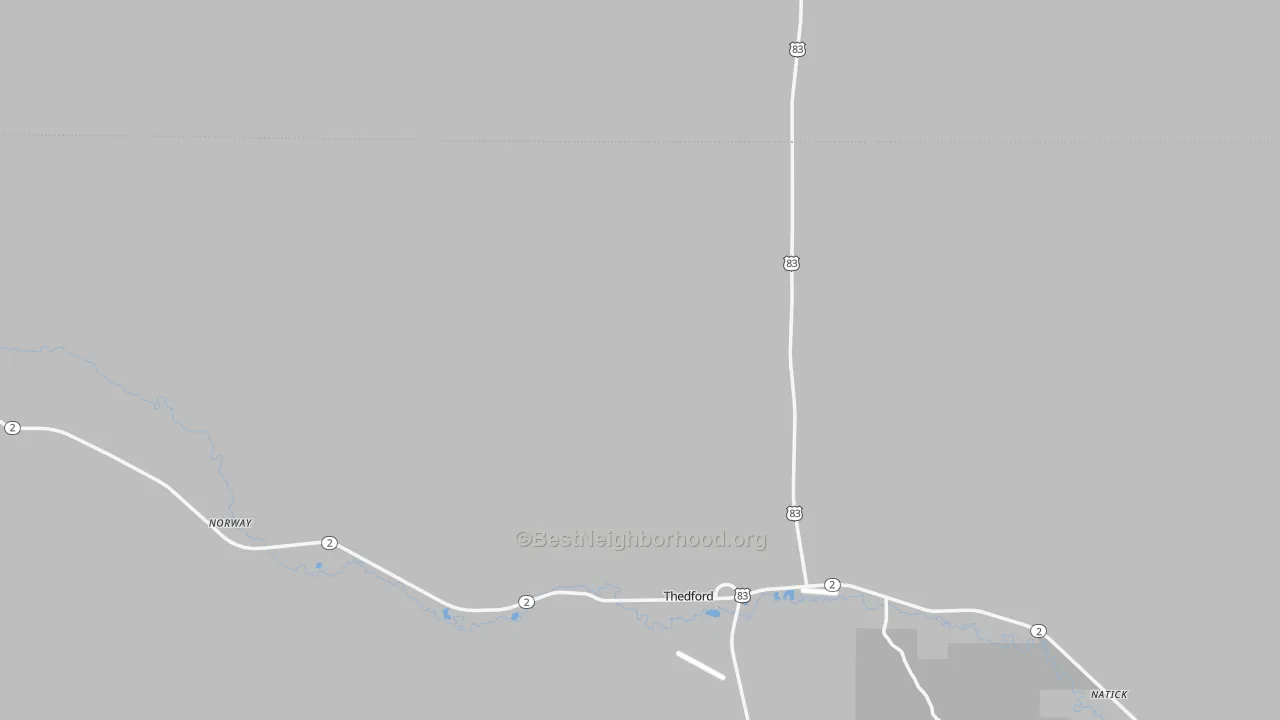 Bike Grade map of 69166, NE