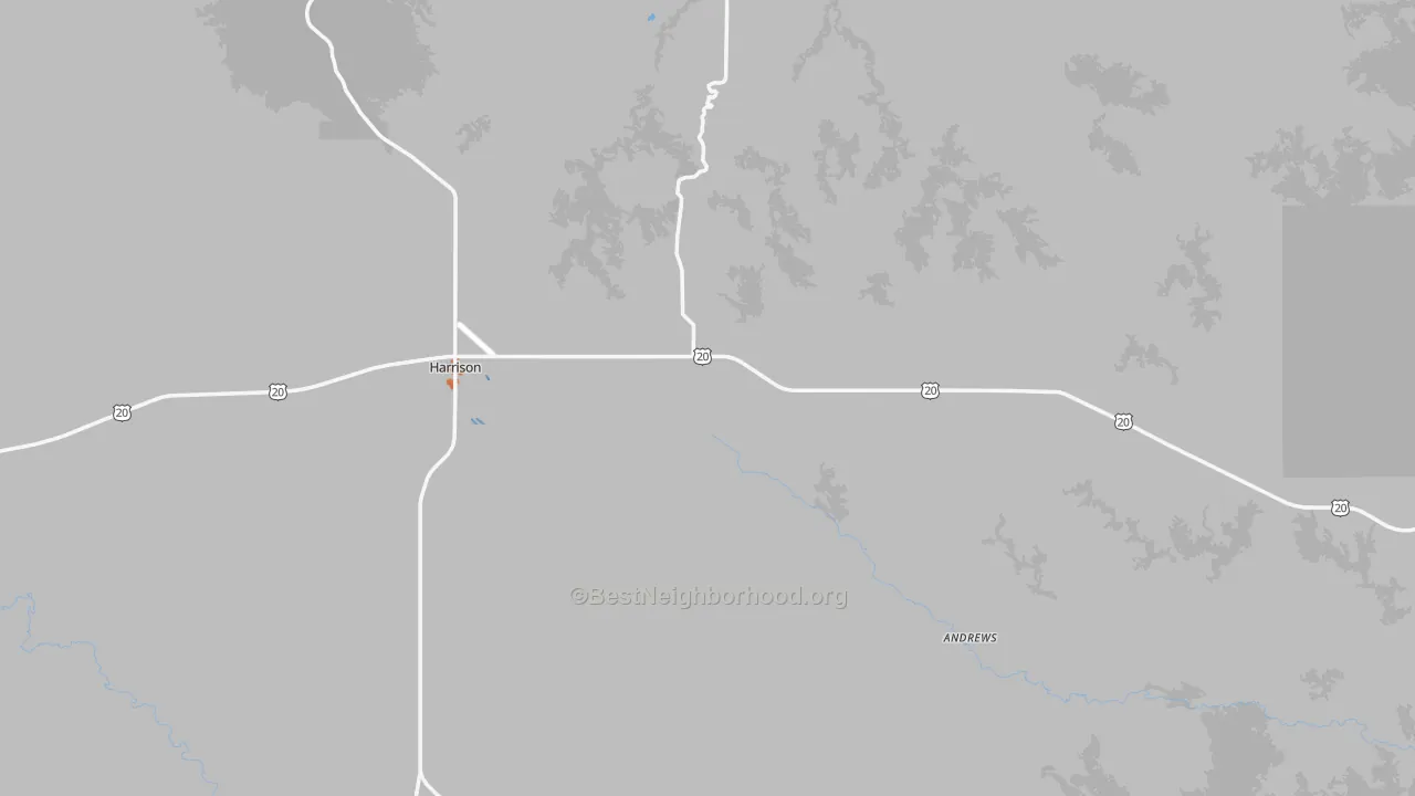Bike Grade map of 69346, NE