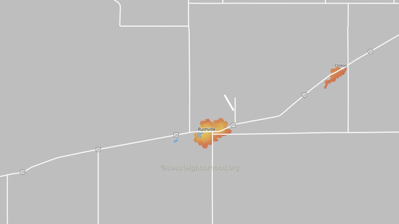 Bike Grade map of 69360, NE