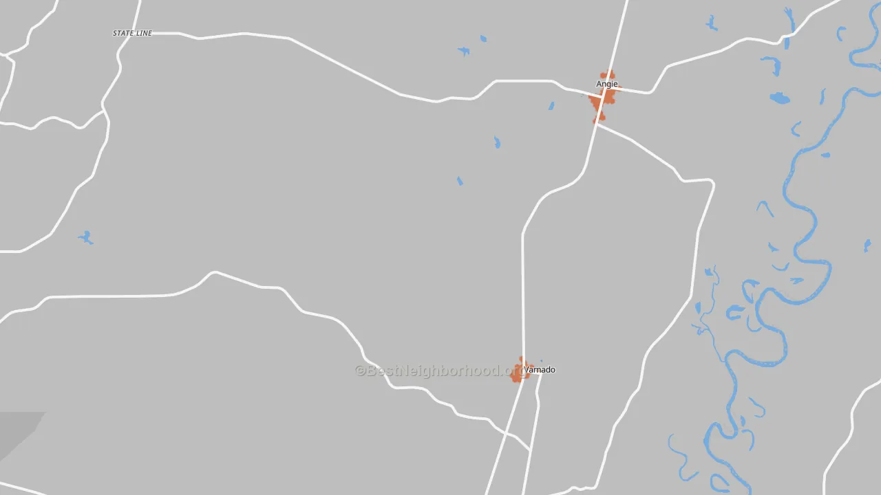 Bike Grade map of 70426, LA