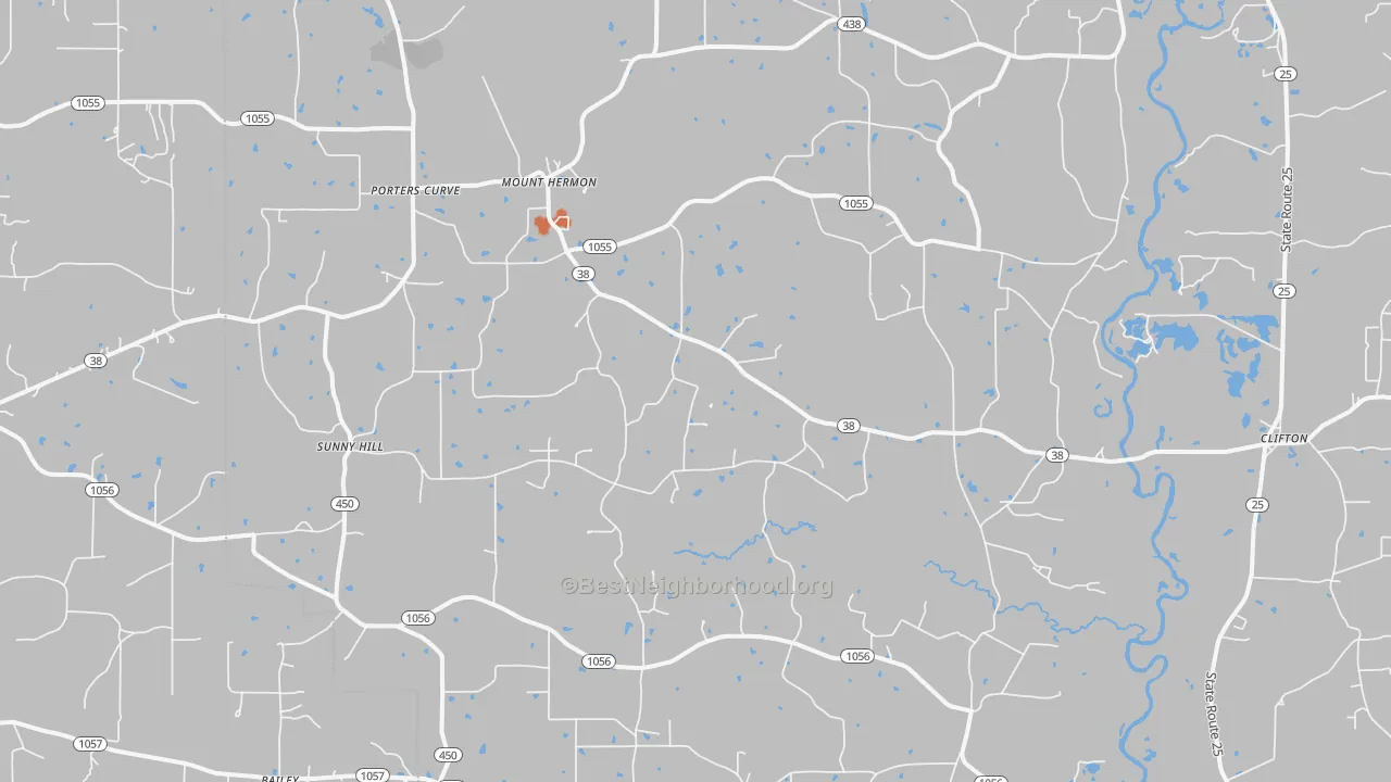 Bike Grade map of 70450, LA