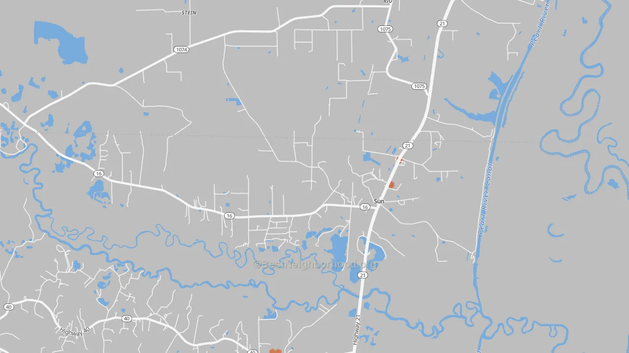 Bike Grade map of 70463, LA