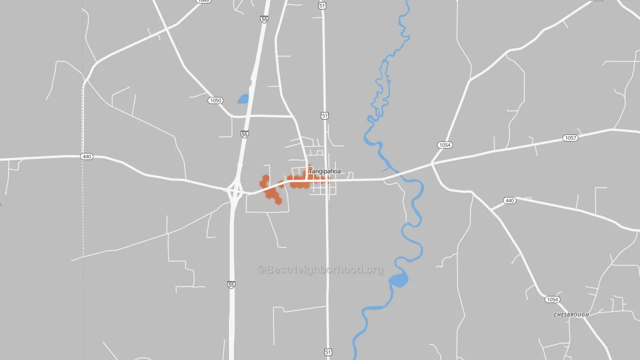 Bike Grade map of 70465, LA