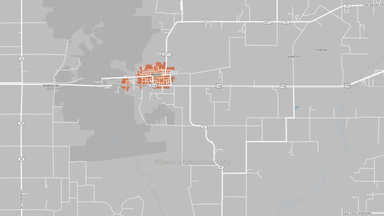 Bike Grade map of 70515, LA