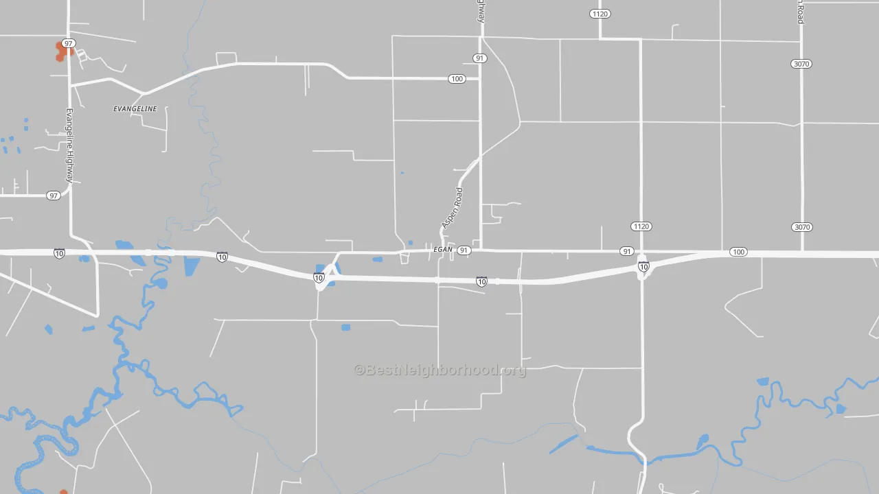 Bike Grade map of 70531, LA