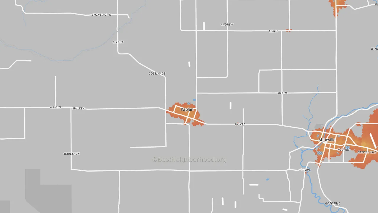Bike Grade map of 70548, LA