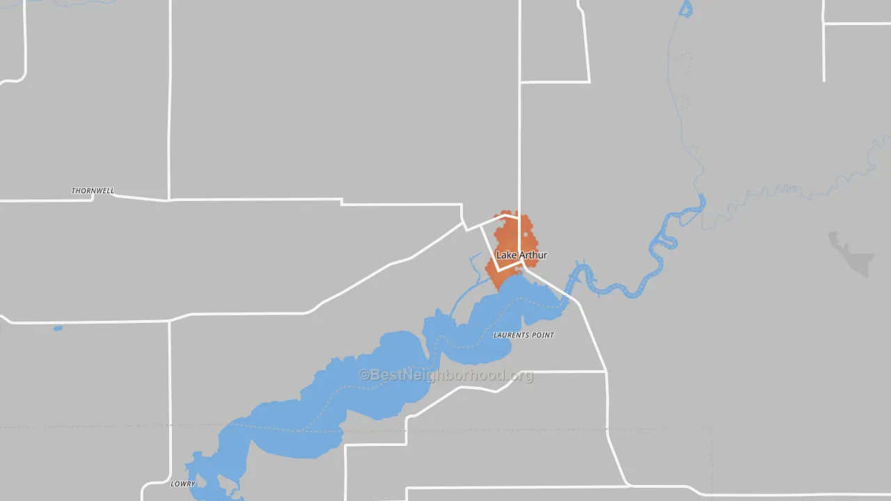 Bike Grade map of 70549, LA