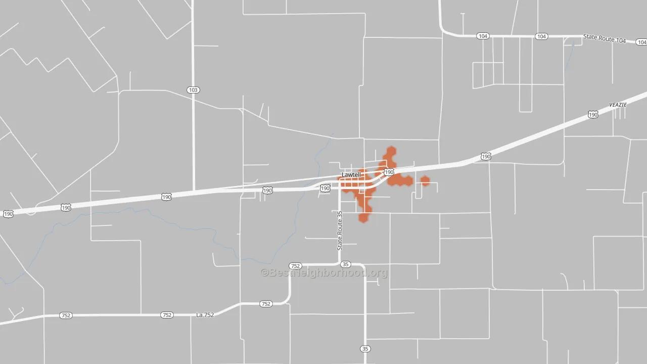 Bike Grade map of 70550, LA