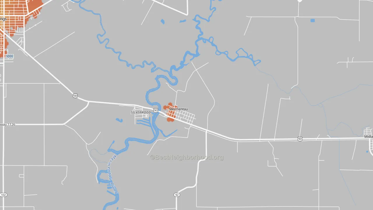 Bike Grade map of 70556, LA