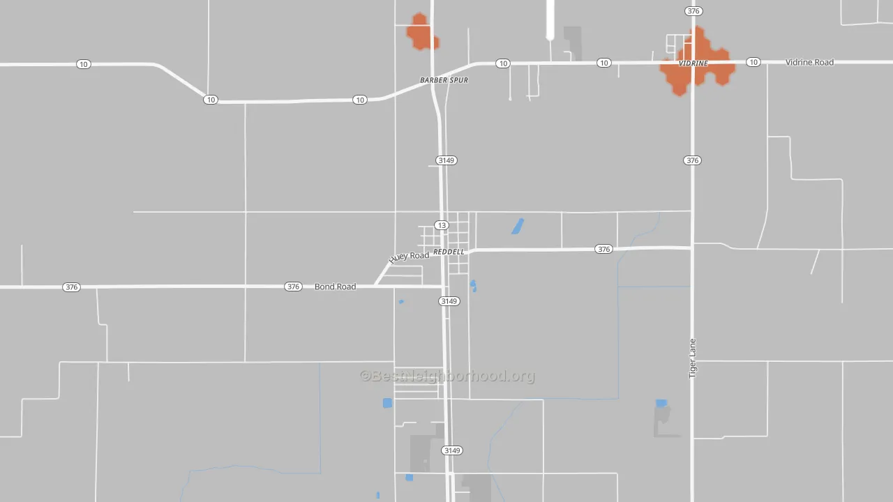 Bike Grade map of 70580, LA