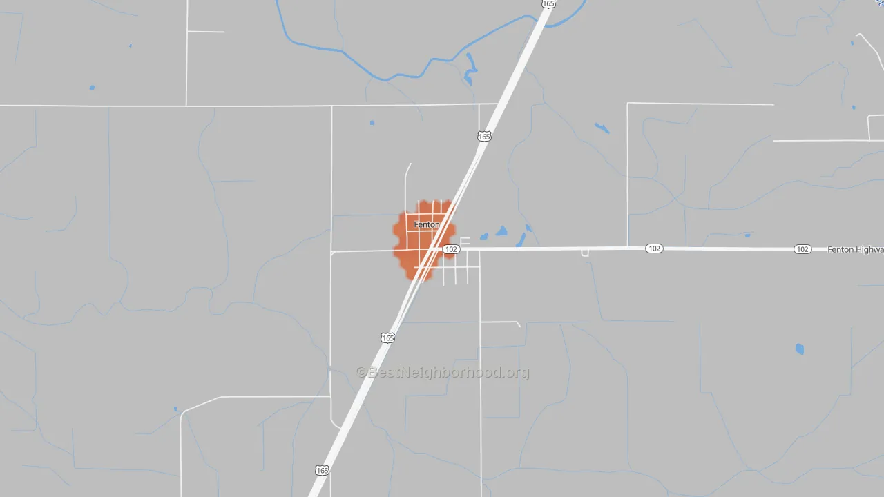 Bike Grade map of 70640, LA
