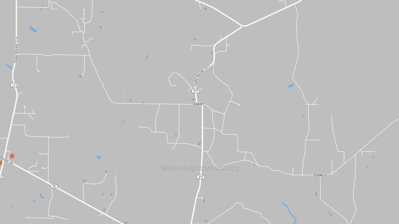 Bike Grade map of 70644, LA