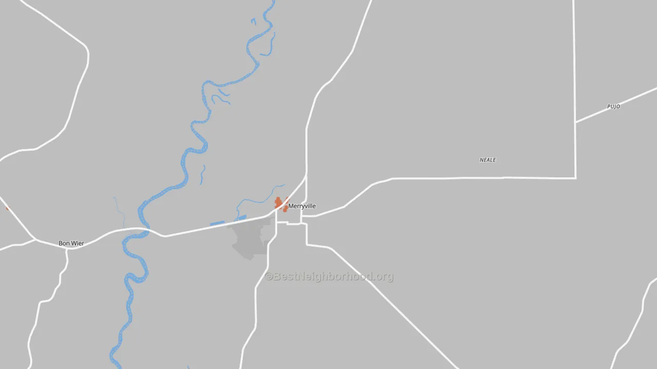 Bike Grade map of 70653, LA