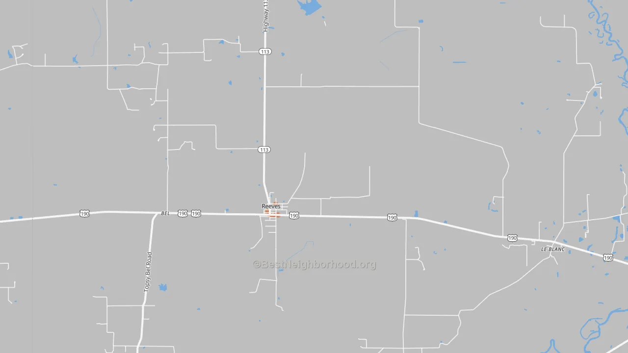 Bike Grade map of 70658, LA