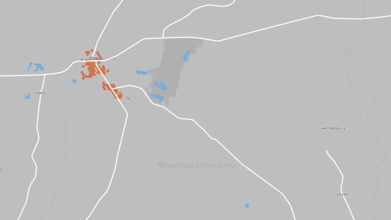 Bike Grade map of 70722, LA