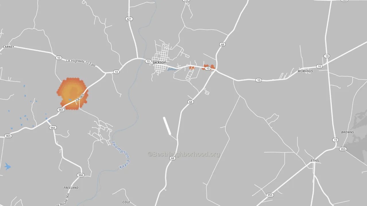 Bike Grade map of 70748, LA