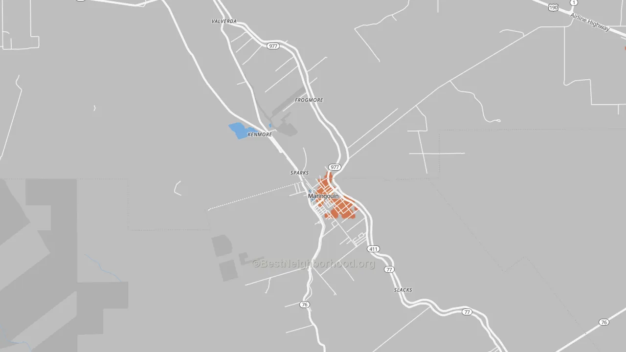 Bike Grade map of 70757, LA