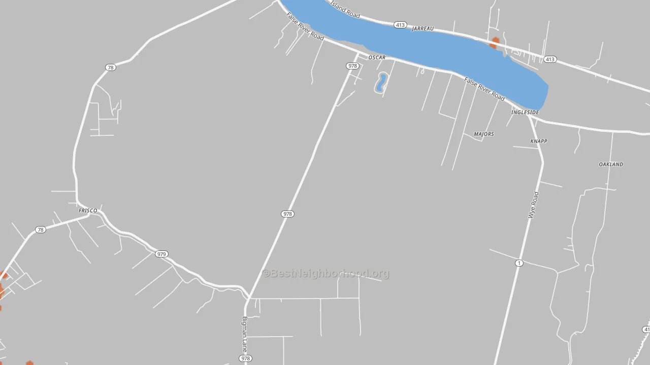 Bike Grade map of 70762, LA