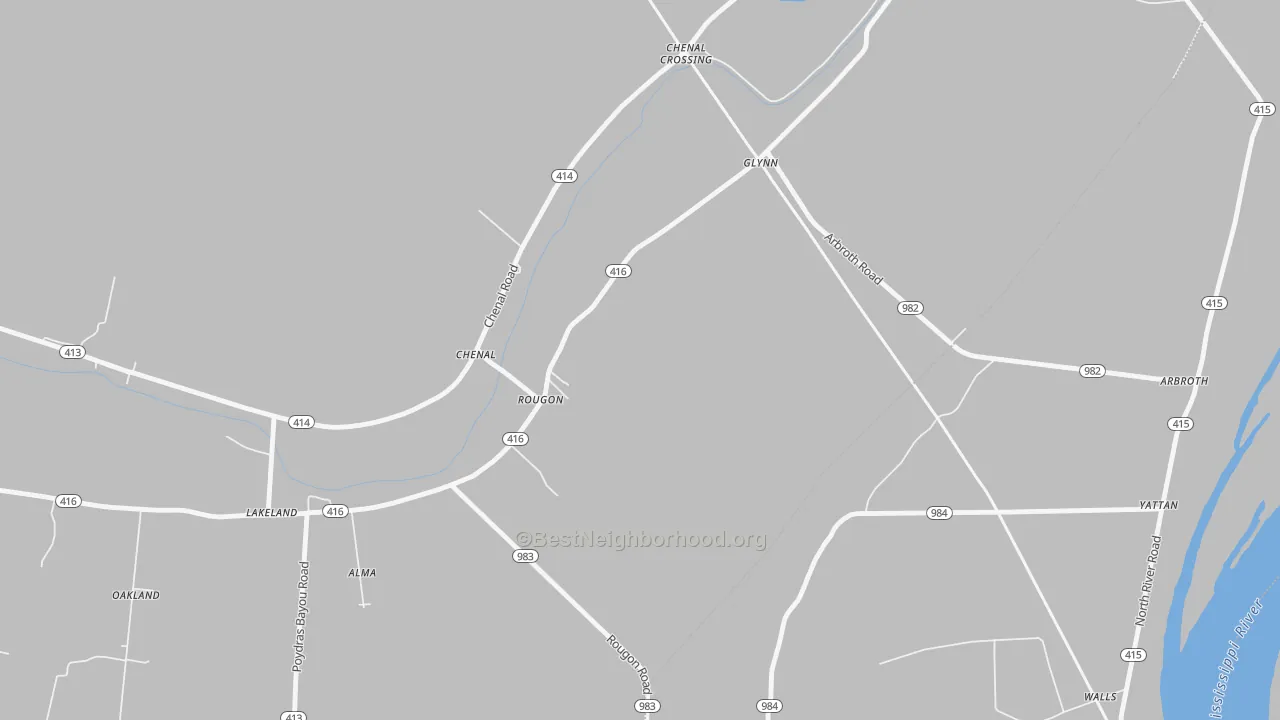 Bike Grade map of 70773, LA