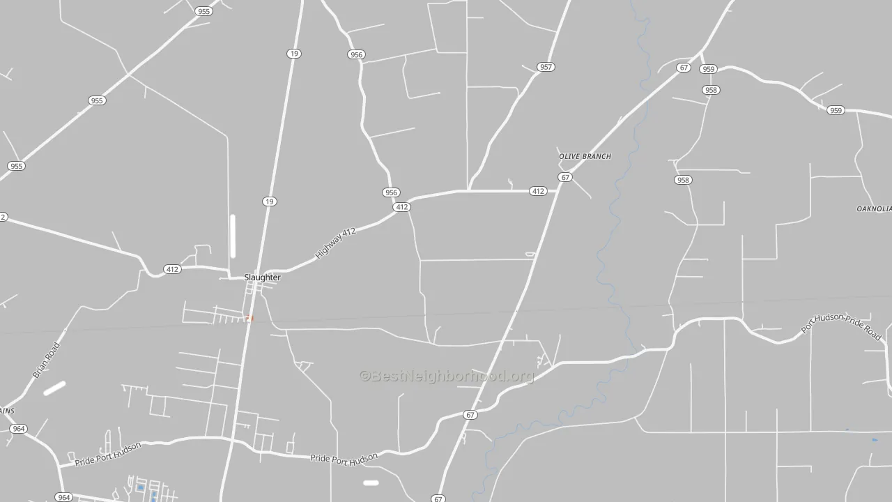 Bike Grade map of 70777, LA