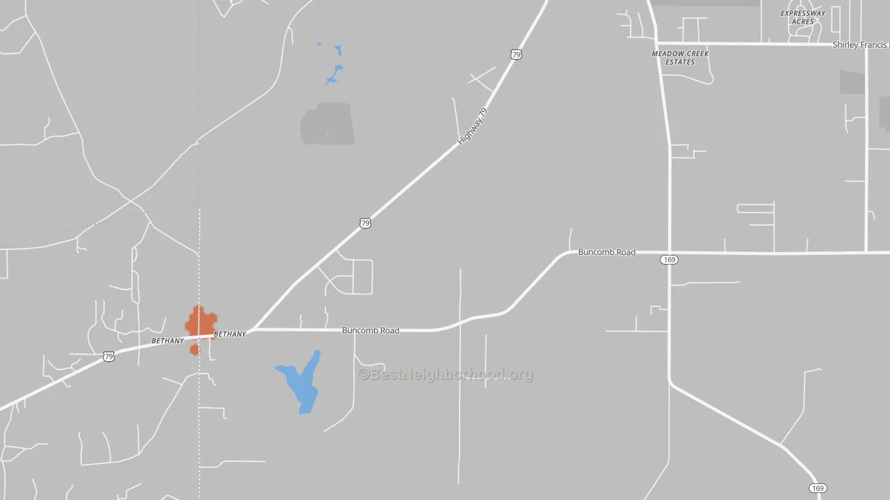 Bike Grade map of 71007, LA