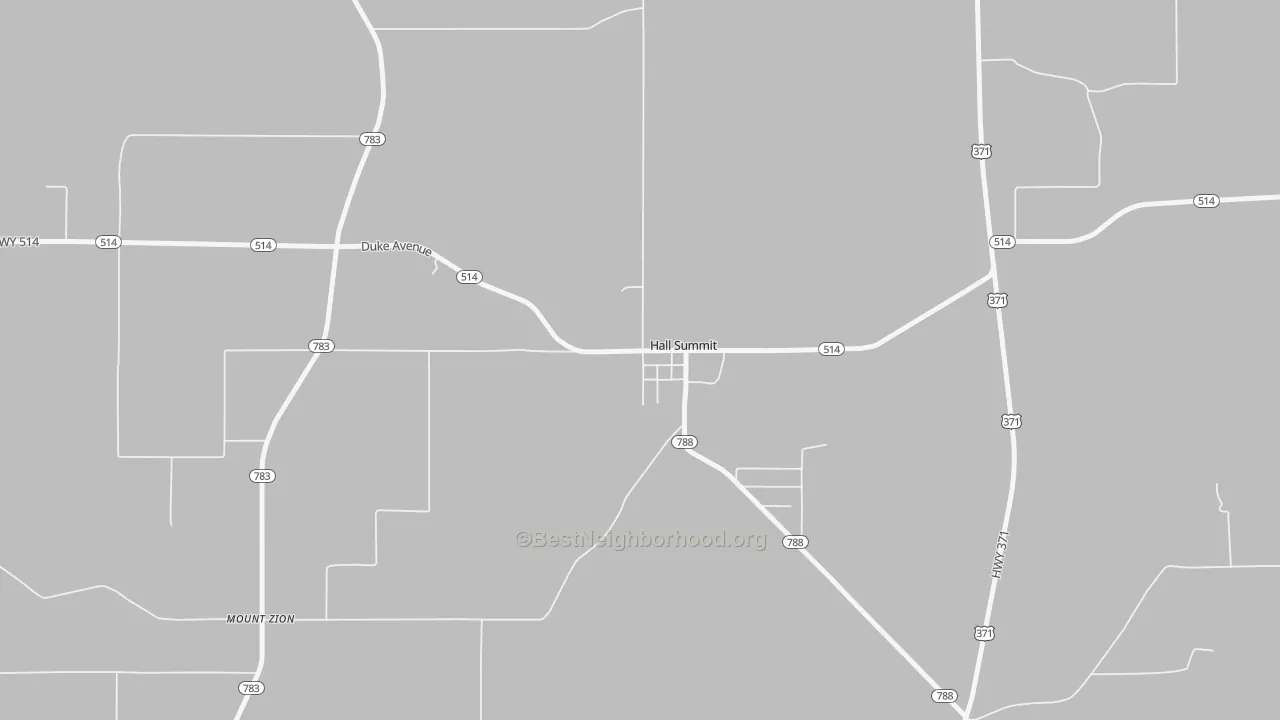 Bike Grade map of 71034, LA