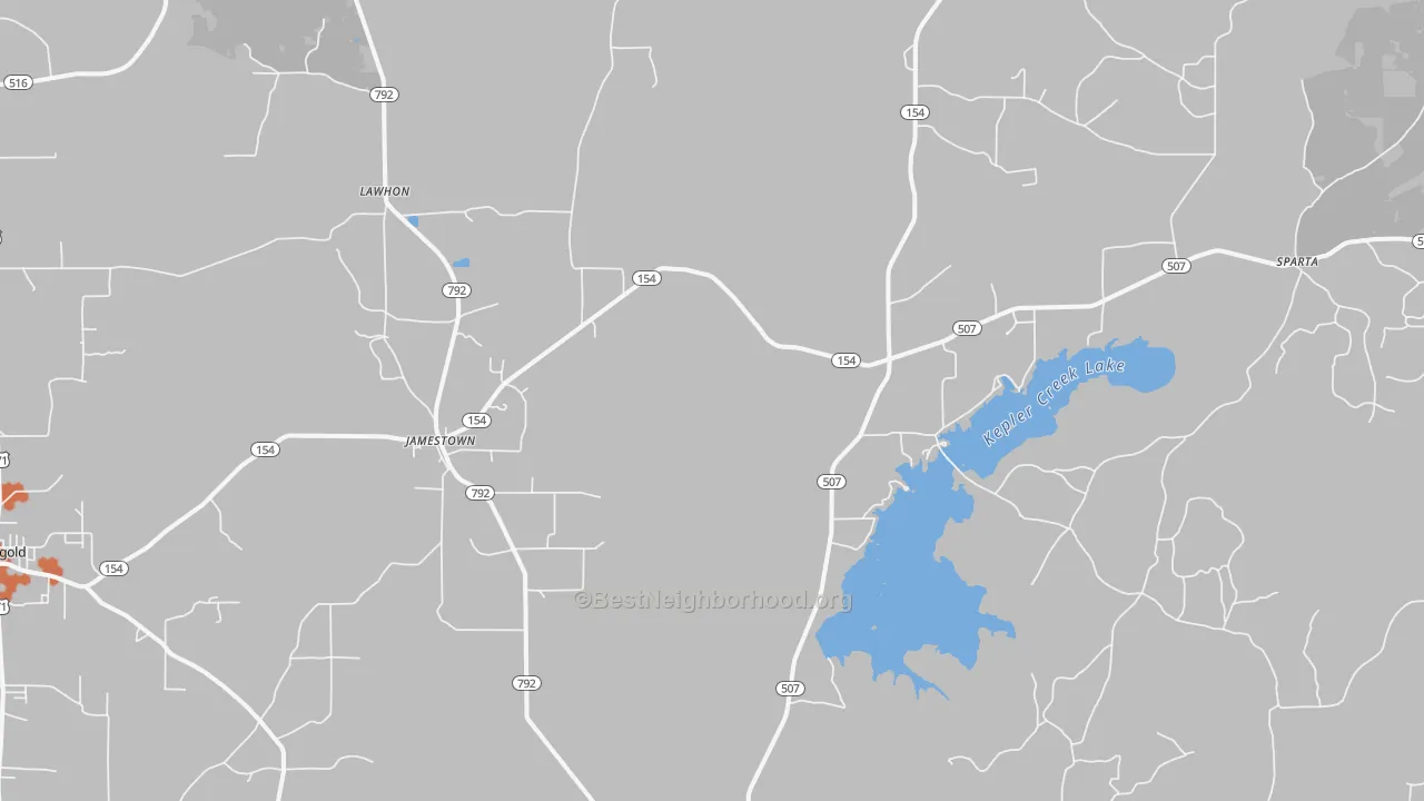 Bike Grade map of 71045, LA