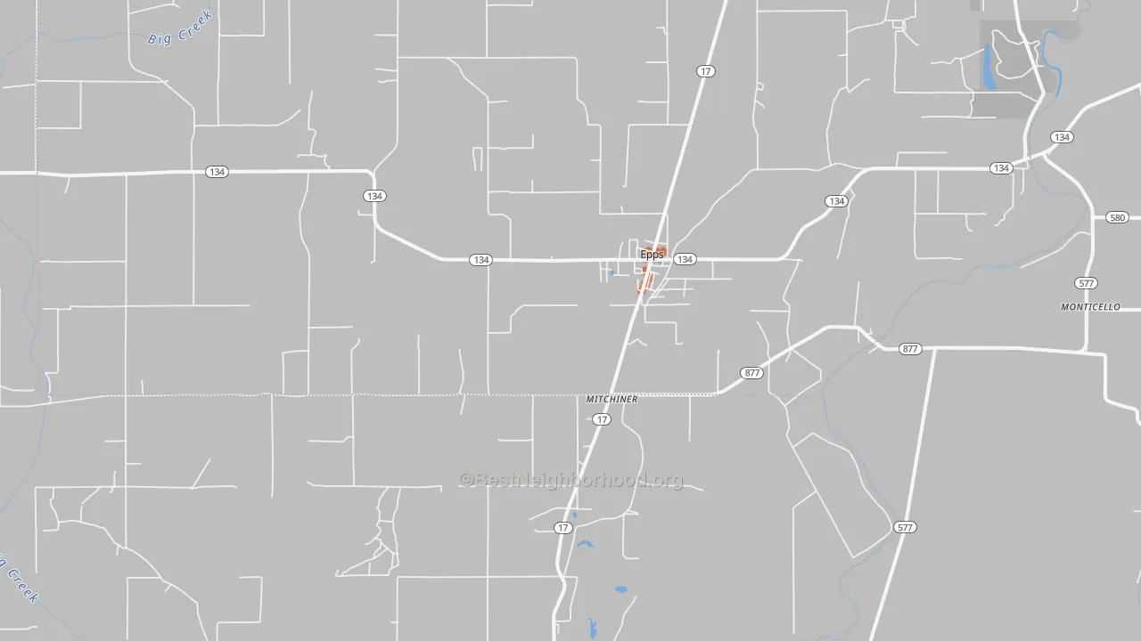 Bike Grade map of 71237, LA