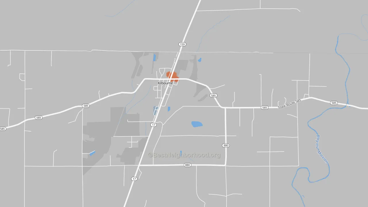 Bike Grade map of 71253, LA