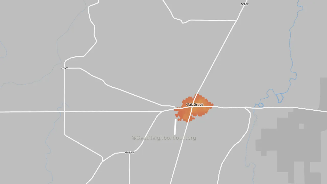 Bike Grade map of 71263, LA