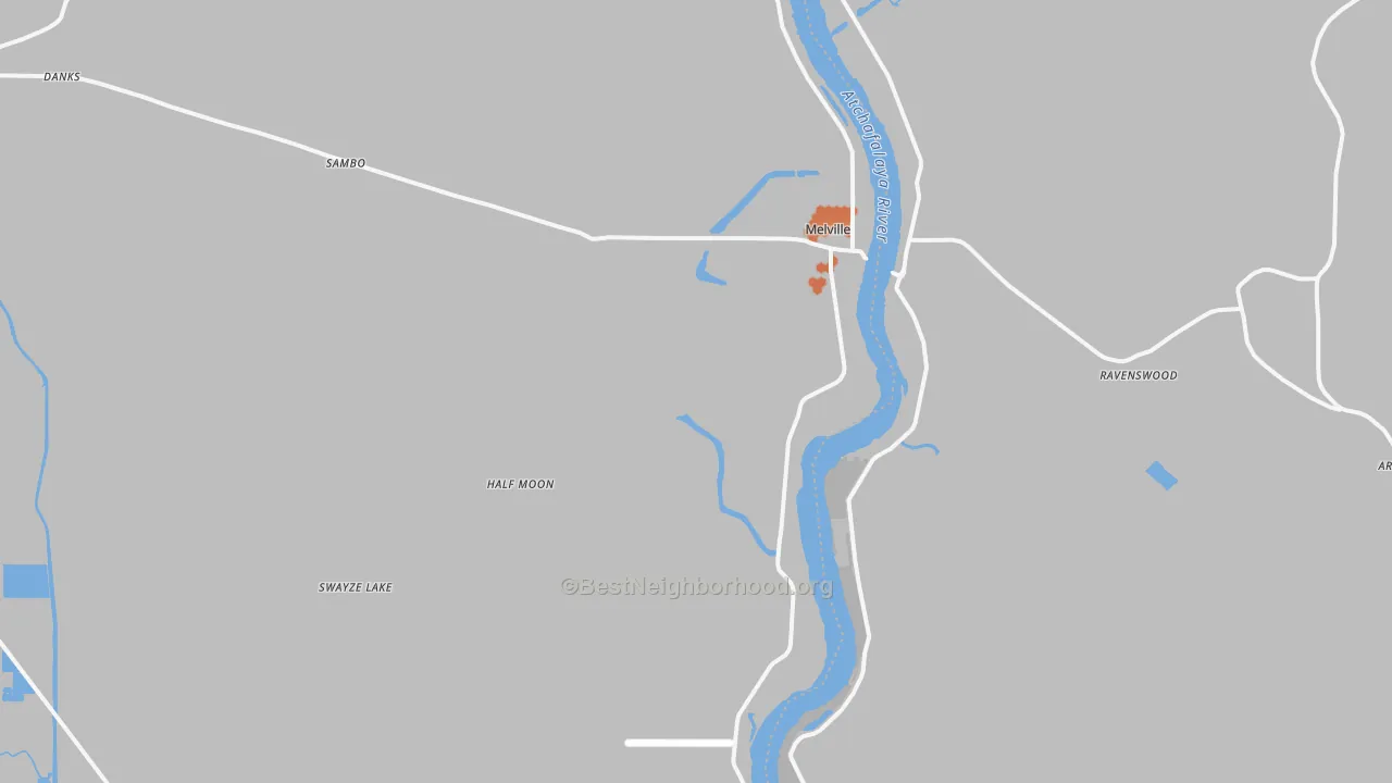 Bike Grade map of 71353, LA