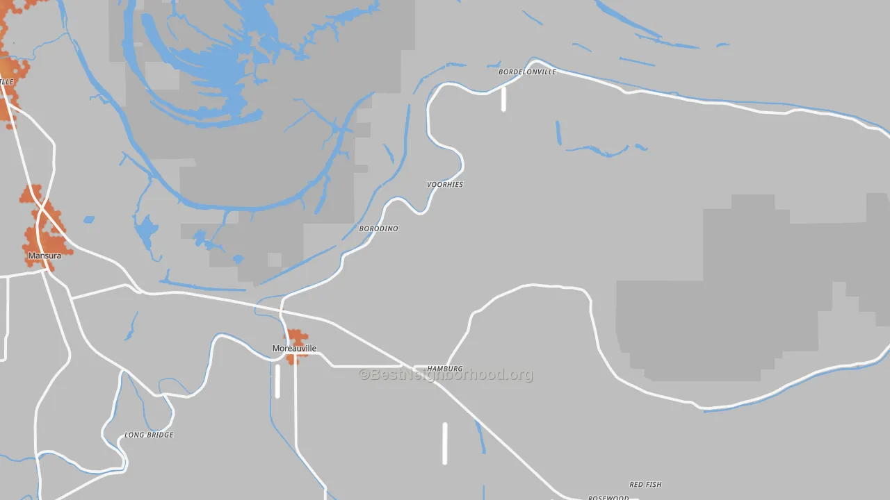 Bike Grade map of 71355, LA