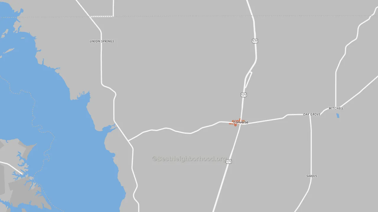 Bike Grade map of 71419, LA