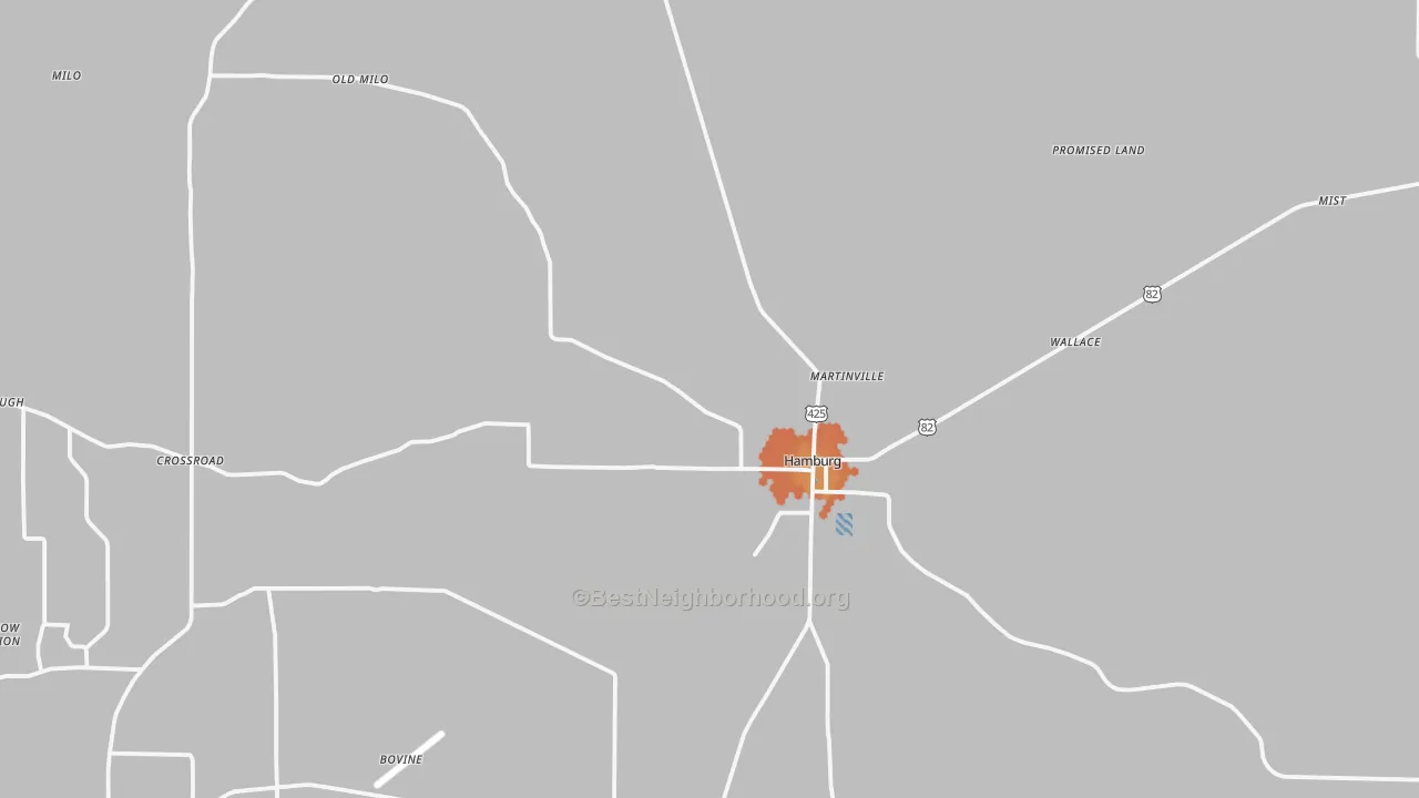 Bike Grade map of 71646, AR