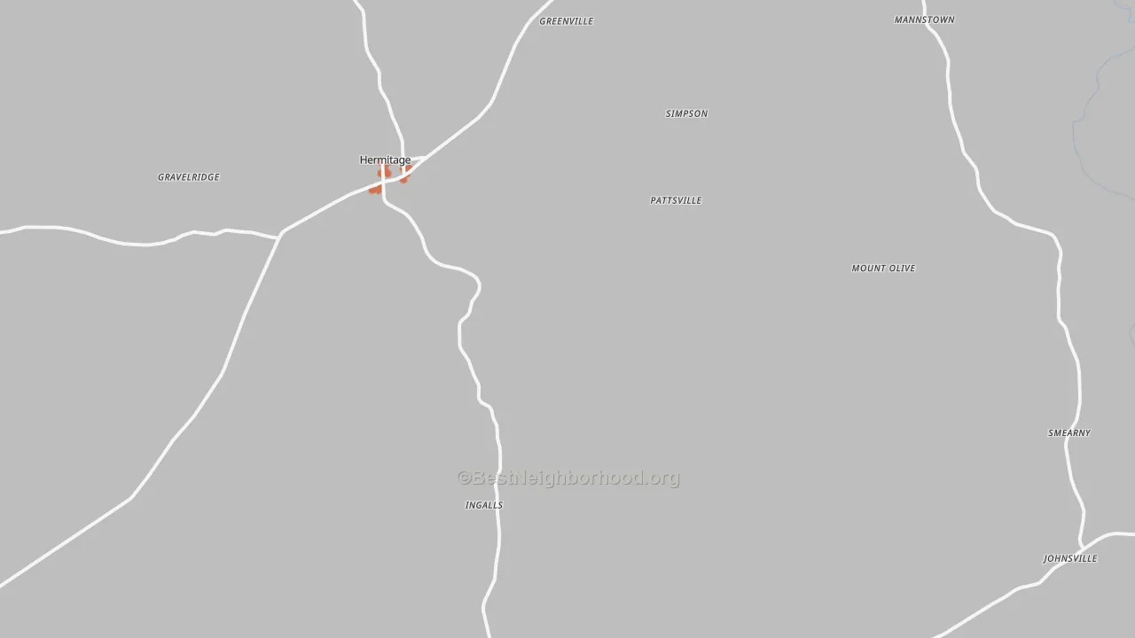 Bike Grade map of 71647, AR