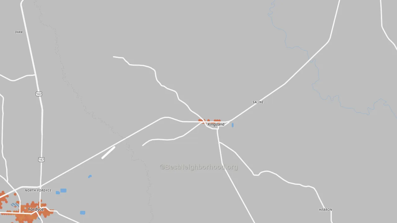 Bike Grade map of 71652, AR