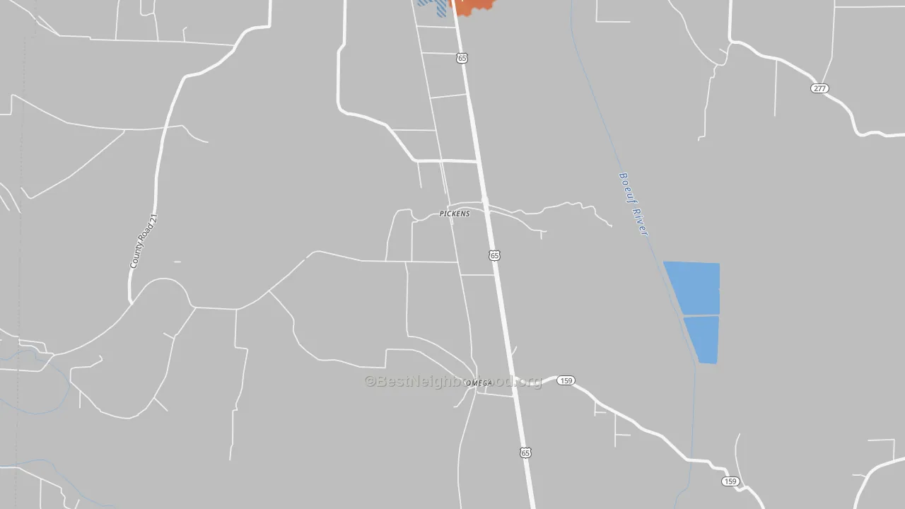 Bike Grade map of 71662, AR
