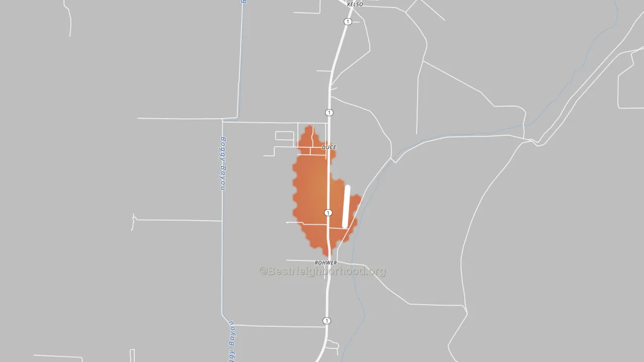 Bike Grade map of 71666, AR
