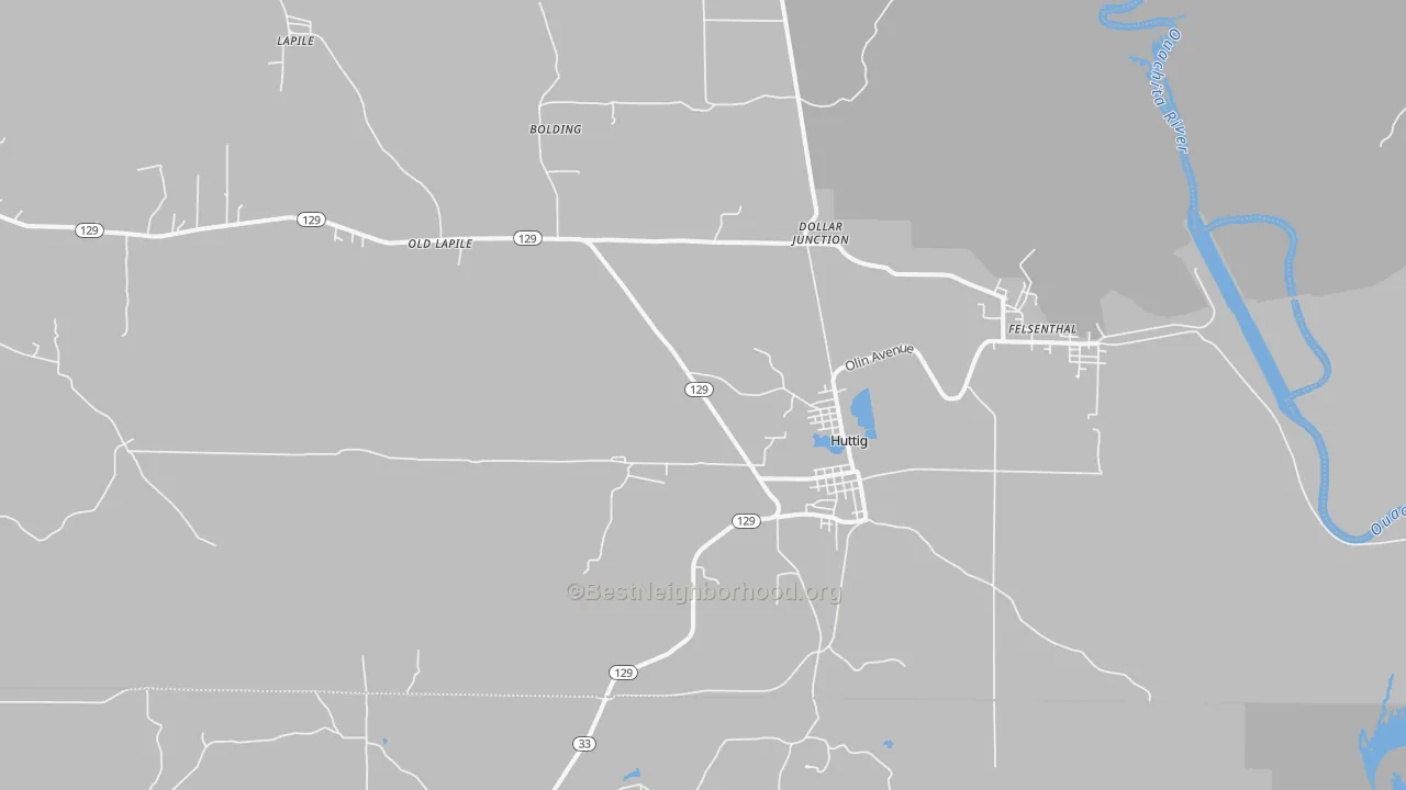 Bike Grade map of 71747, AR
