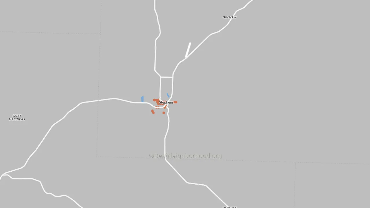 Bike Grade map of 71764, AR