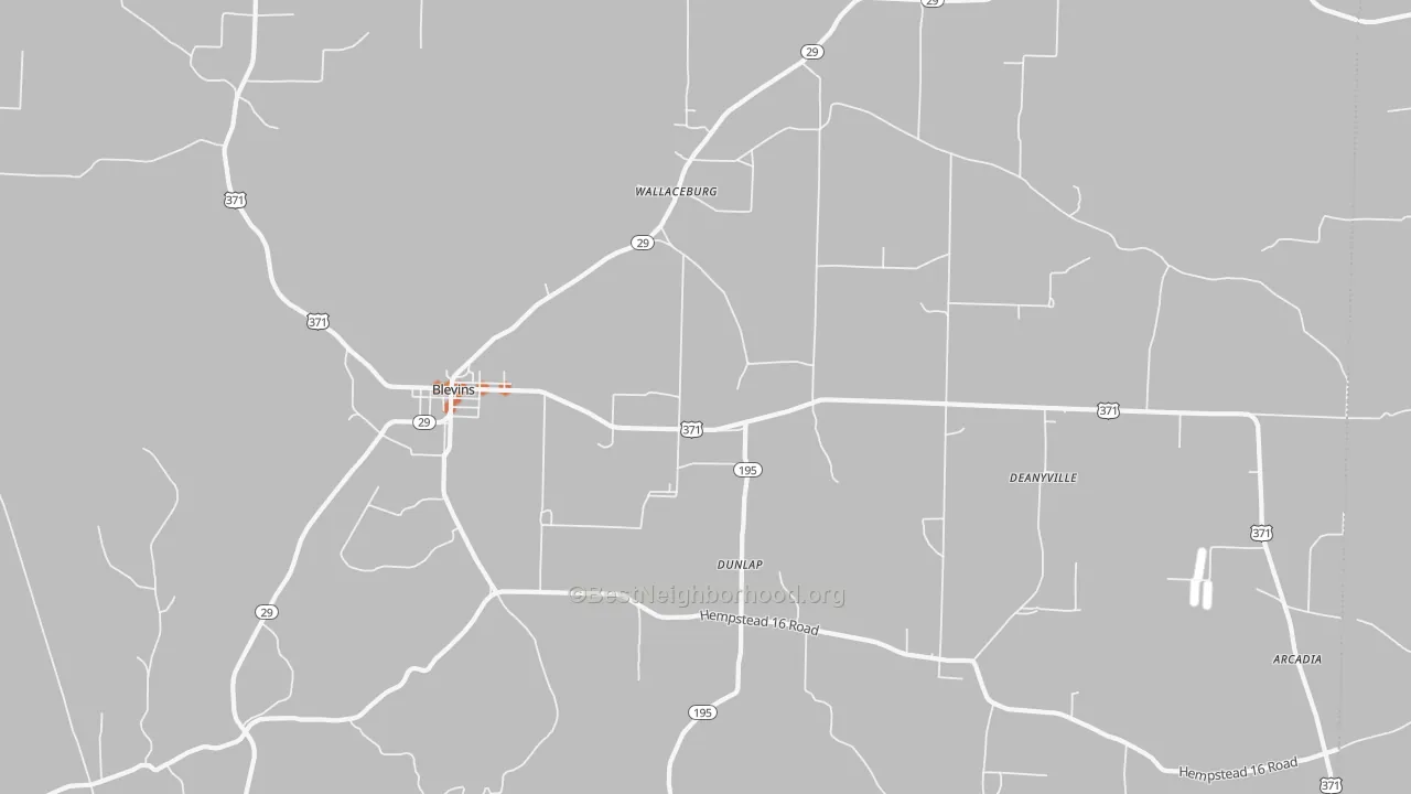 Bike Grade map of 71825, AR