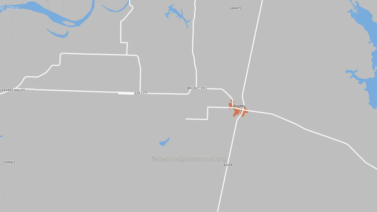 Bike Grade map of 71826, AR