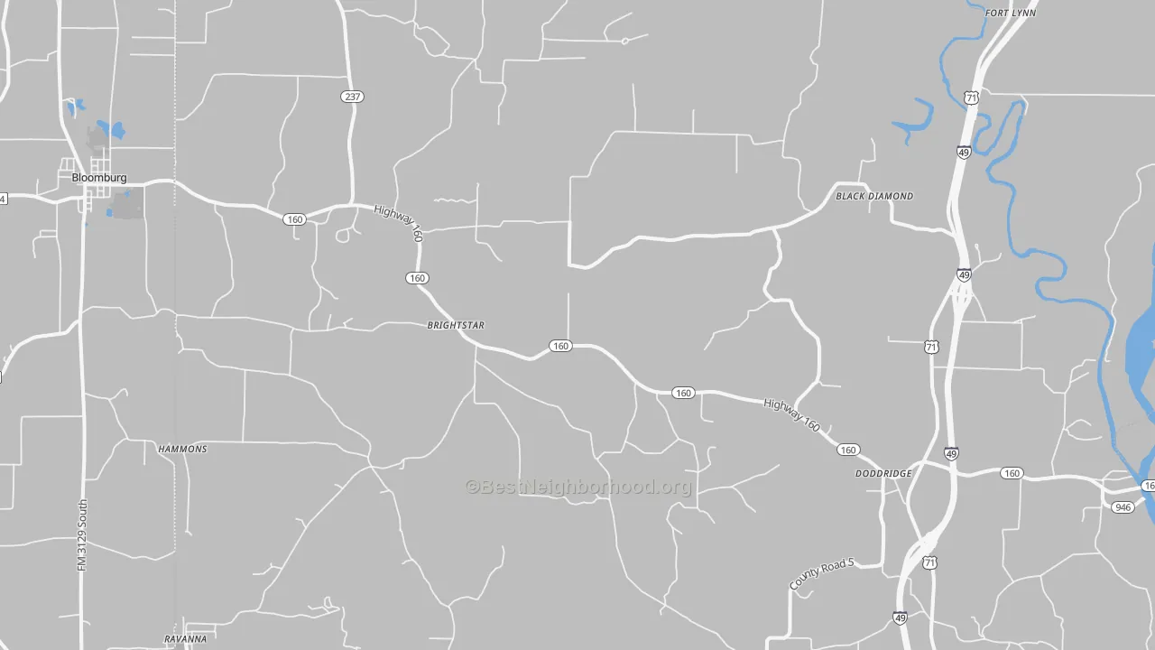 Bike Grade map of 71834, AR