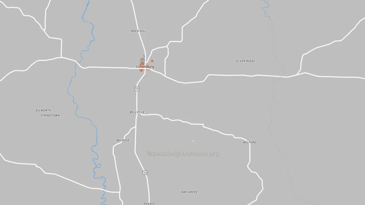 Bike Grade map of 71846, AR