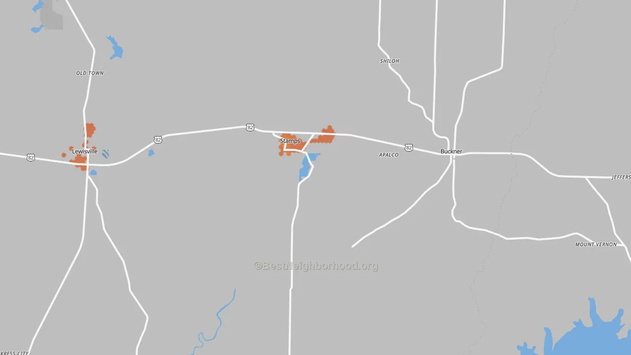 Bike Grade map of 71860, AR