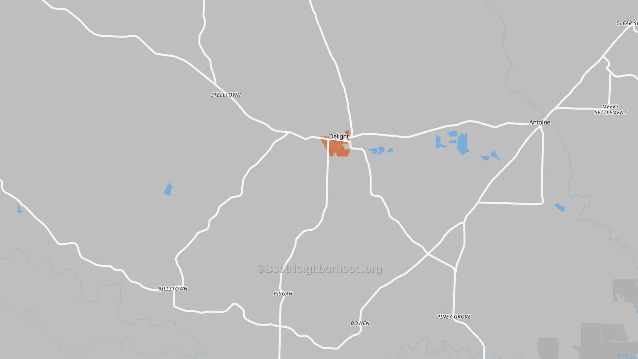 Bike Grade map of 71940, AR