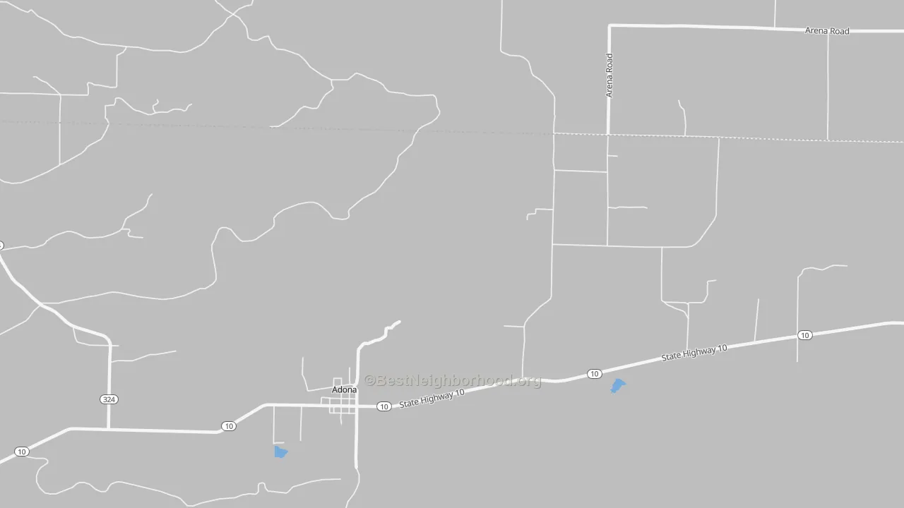 Bike Grade map of 72001, AR